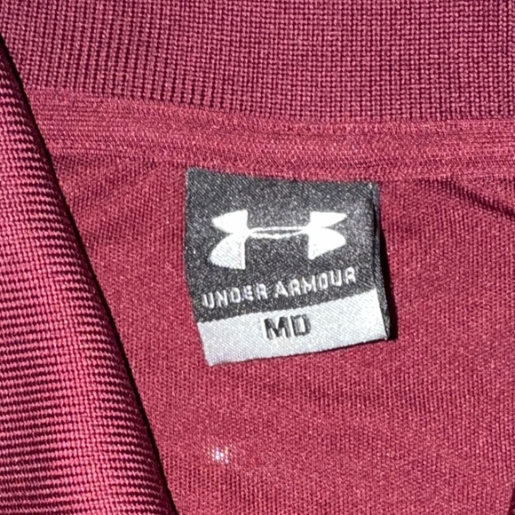 Under Armour Arizona State Sun Devils Polo Shirt Men’s Size - Medium Maroon - Picture 4 of 12